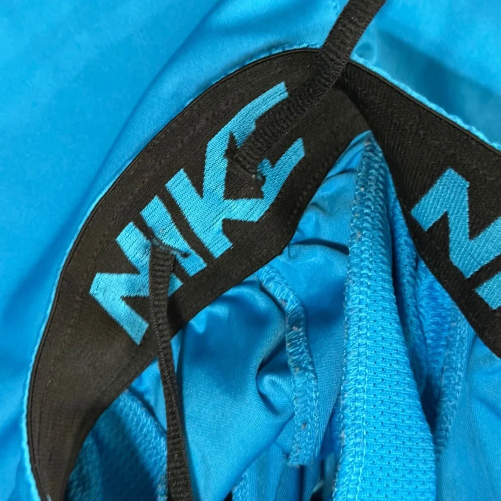 Nike Dri Fit Basketball Shorts Men Blue Athletic Gym Workout Size‎ LT GL